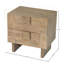 Table de chevet 2 tiroirs Jakobey