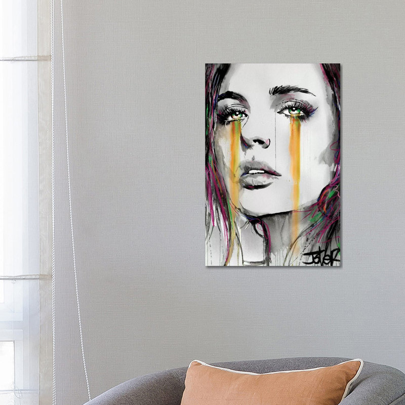 « Streams » par Loui», reproduction d’art, Pas de tapis, H 26 po x l 18 po x 1,5 po, Toile tendue