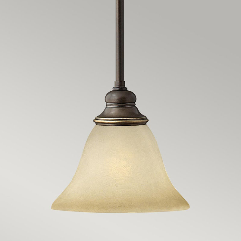 Vanburen 1 - Light Antique Bronze Cone Pendant