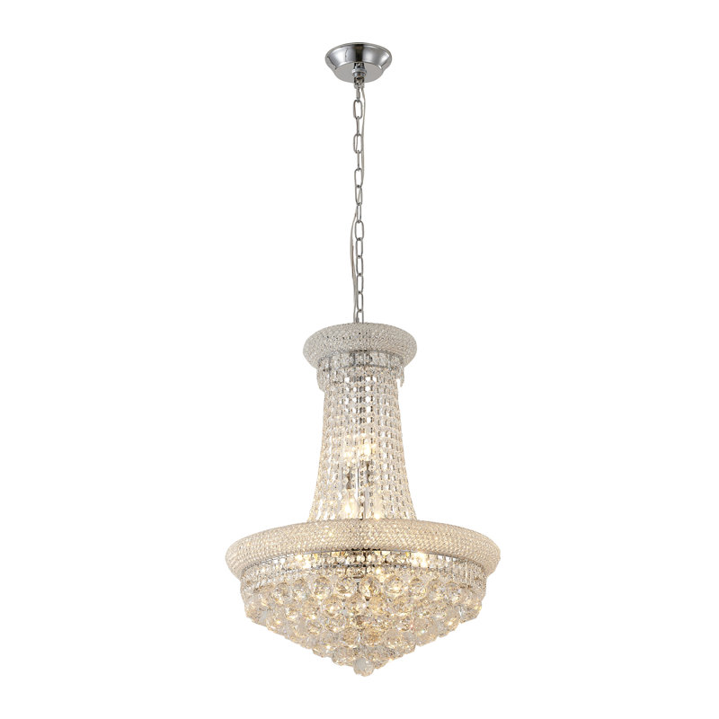 Lustre empire en cristal 13 lumières Traditional