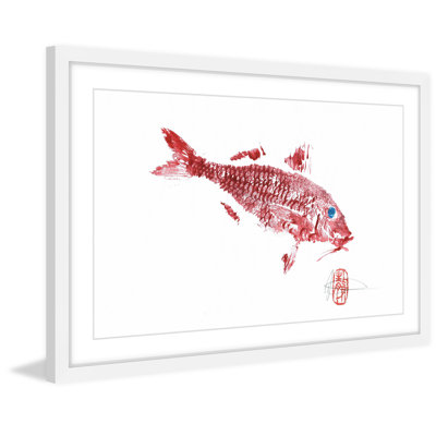 « red mullet », reproduction d’art encadrée