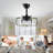20" Modern Ceiling Fan w Dimmable LED Light Kit & Quiet DC Motor 6 Speed w Remote and App Control