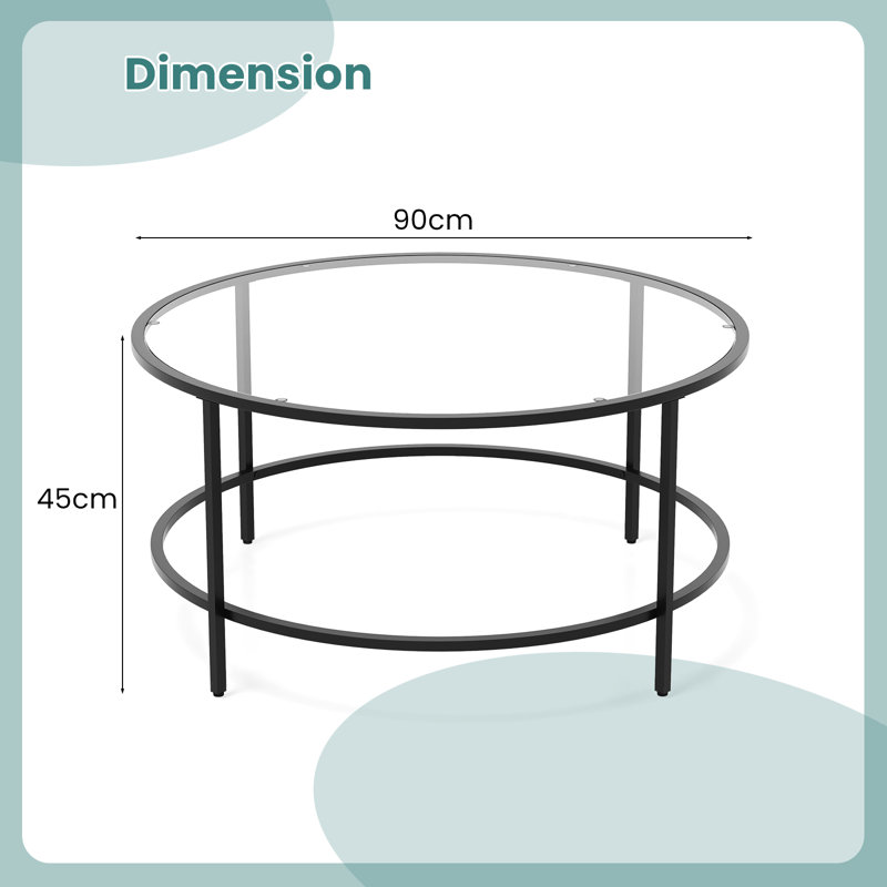 Calsbeck Frame Coffee Table, Black