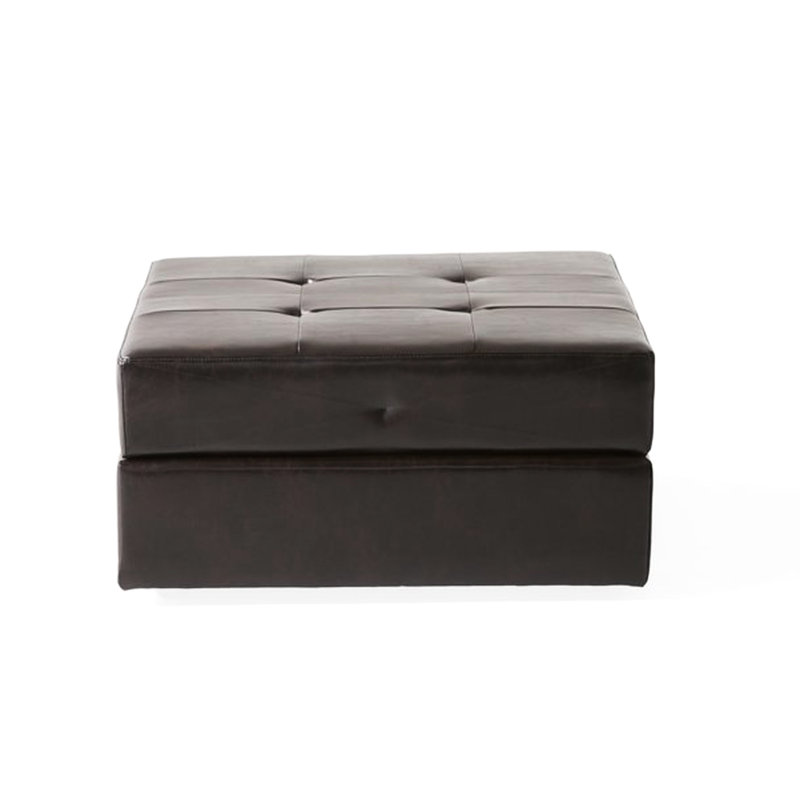 31 Sq Brown Bonded Leather - For Living Area Leather, Comfortable