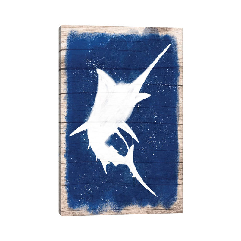 Swordfish Blast I by Marcus Prime - Wrapped Canvas Painting, 30.48 cm H x 45.72 cm W