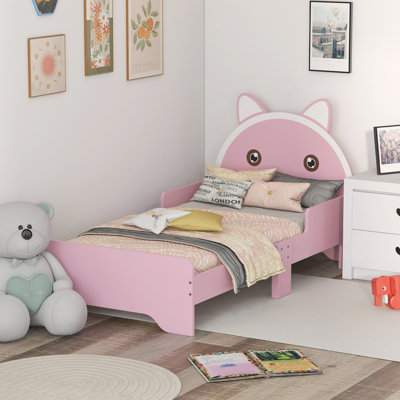 Danica Toddler Bed Frame Cat Design for 3-6 Years 143L x 74W x 72Hcm Pink