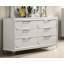 Commode 1 pièce avec poignées en acrylique et 6 tiroirs-646870765