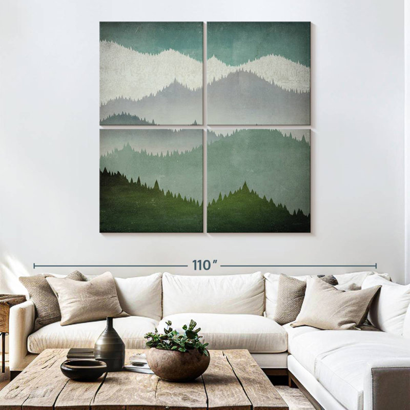 Avery Forest's First Snow, 74" H x 74" W
