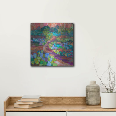 «Mystic Trail» par St. Hilaire Elizabeth, art mural en métal, 24 po x 24 po