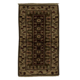 Hand-Knotted High-Quality Beige and Brown Area Rug