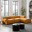 Orange, tissu durable, canapé modulaire 4, éponge haute densité et structure en bois massif-1305234113