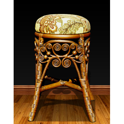 Classic Wicker Stool