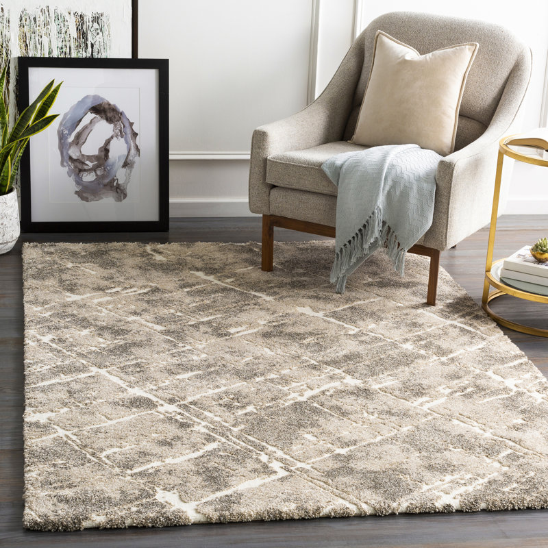 Bartol Abstract Indoor Rug, Rectangle 6'7" x 9'6"