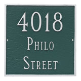 Classic 3-Line Wall Address Plaque