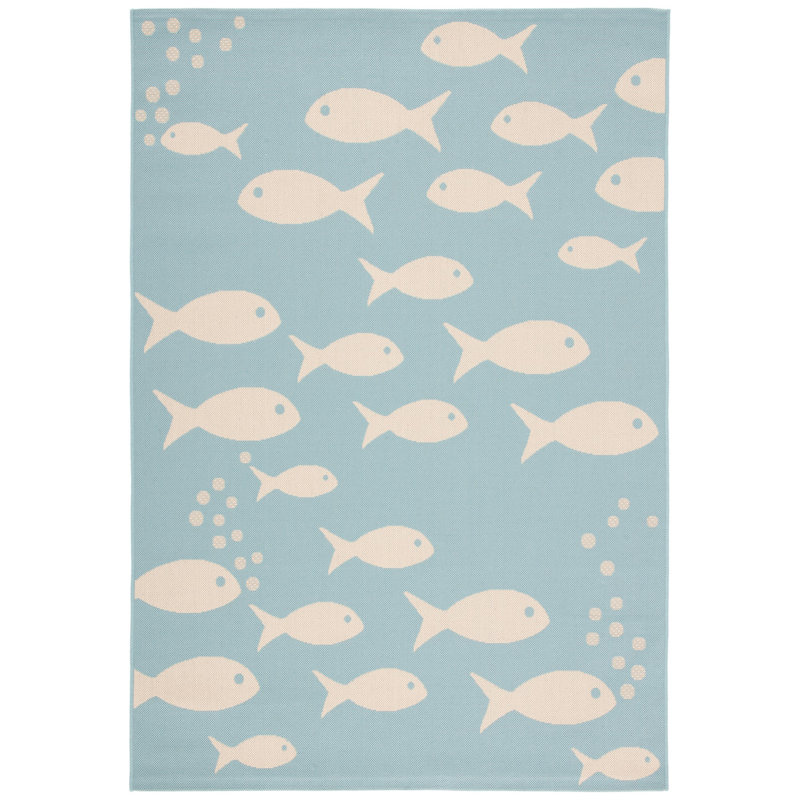 Tapis d'intérieur / extérieur à imprimé animal Paugh Performance, Rectangle 8 pi x 10 pi