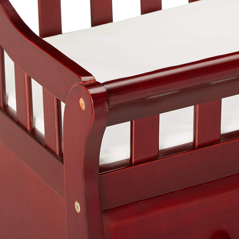 Commode avec table à langer Oneman, Cerisier