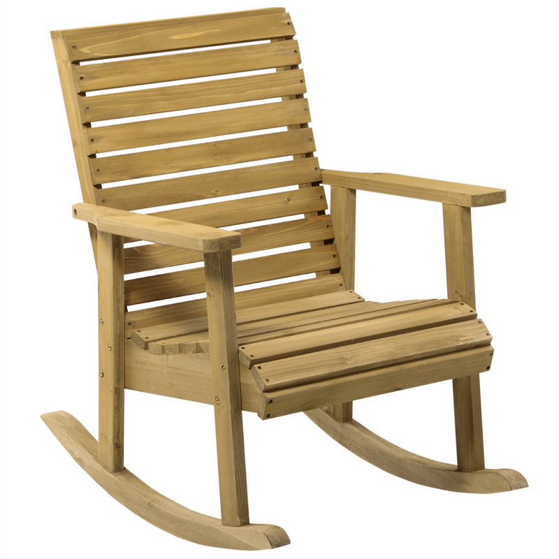 Chaise berçante pour l'extérieur