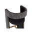 Upholstered Bar Stool with Metal Frame-1412690315