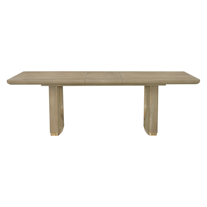 Table de salle à manger extensible avec finition en chêne moderne