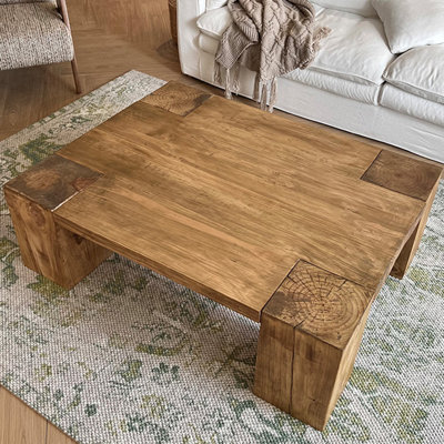American retro style wood coffee table