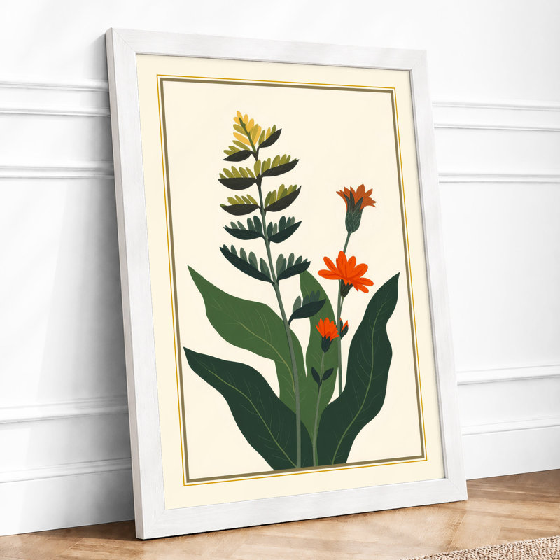 Two Specimens Botanical - Framed Print, A1 - 84.1 x 59.4 cm, White