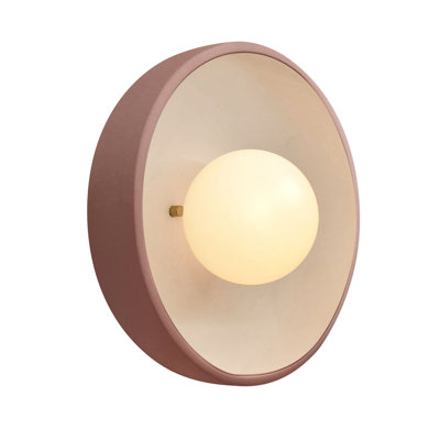 Ambiance - Flush Coupe ADA Wall Sconce - Antique Gold