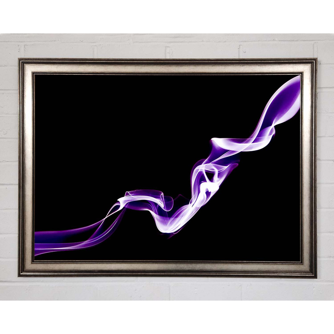 Gerahmtes Wandbild Purple Silk