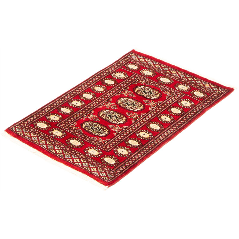 Tapis rouge Peshawar Bokhara 2 pi 2 po x 2 pi 11 po