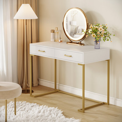 Vanity Desk with 2 Drawers
