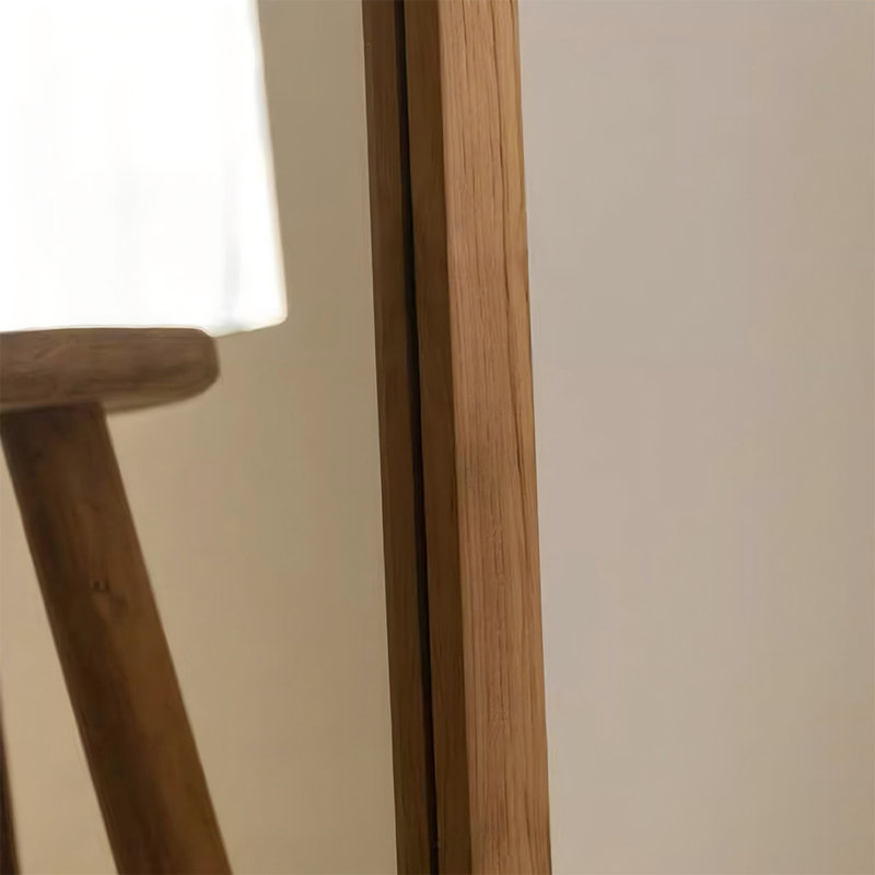 Miroir pleine grandeur rectangulaire en bois massif