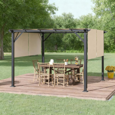 Abri de patio en métal Pergola 12 pi x 10 pi
