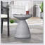 Table d'appoint d'extérieur en béton léger