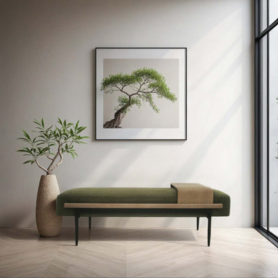Modern Bench,Cocktail Ottoman With Slide Tray,1 Pcs