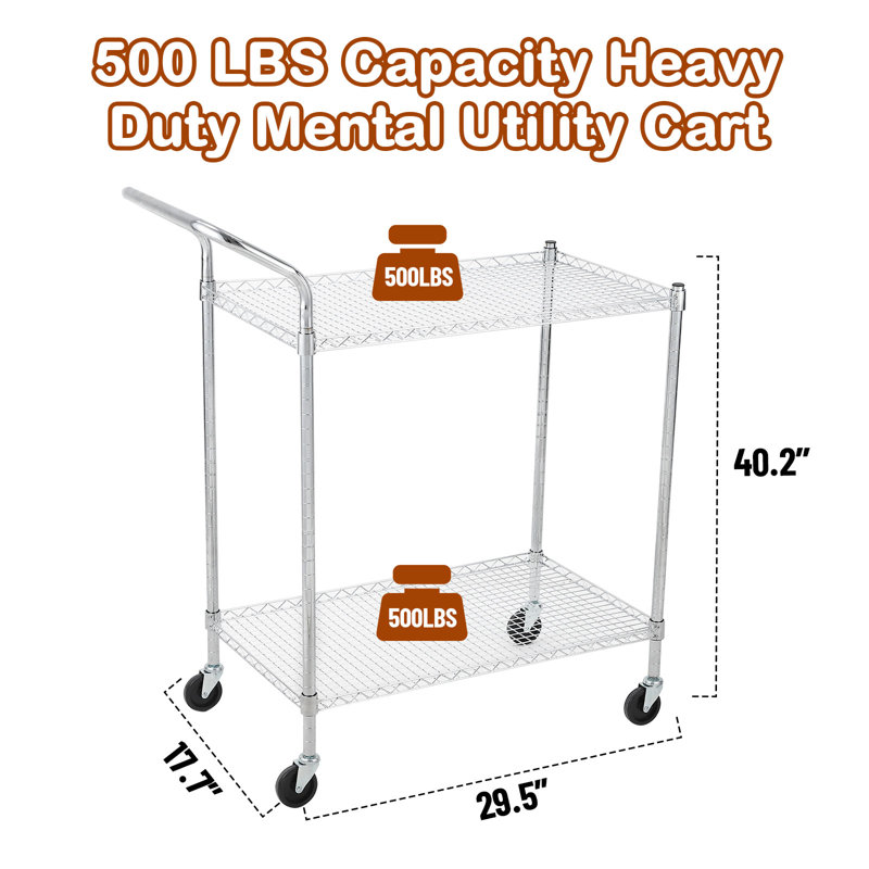 102cm H x 75cm W Utility Cart