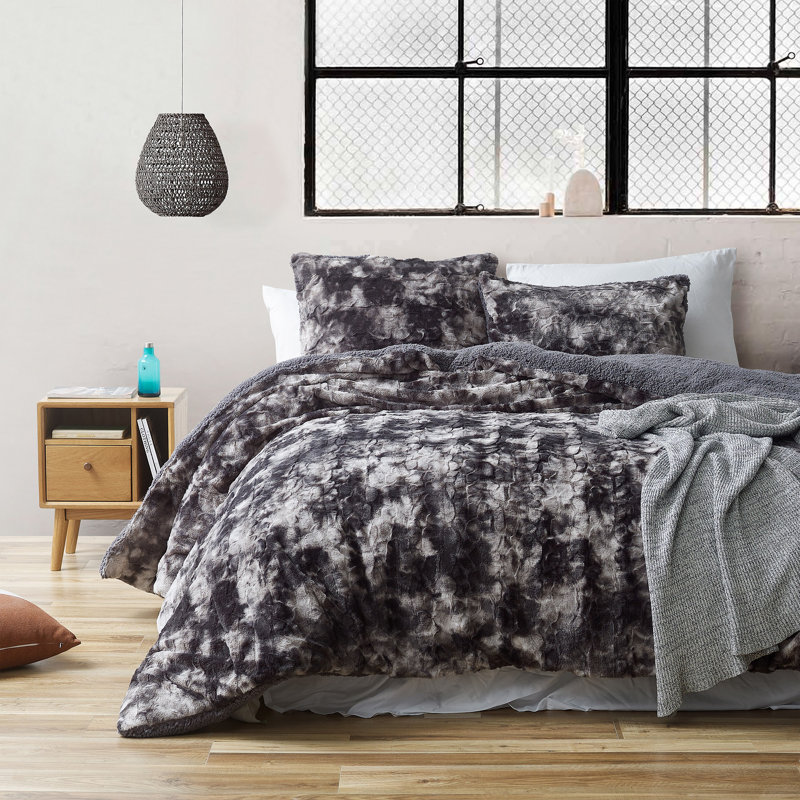 Coma Inducer Midnight Snowfall Oversized Comforter Set, Extra-long Twin Comforter + 1 Sham