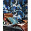 Indigo Addiction Abstract Wallpaper Roll