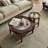 Side table small cart coffee table