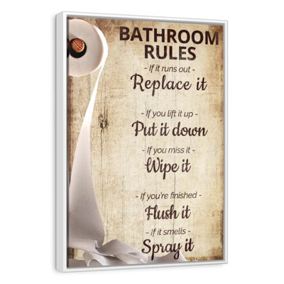 Funny Bathroom Rules