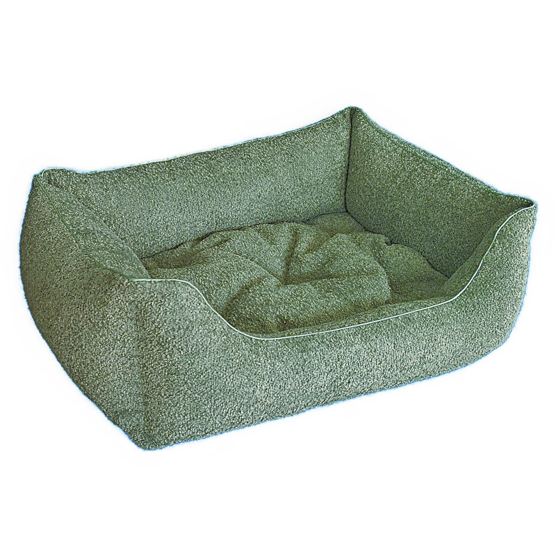 Orthopedic Polyester Pet Bed, Extra large (100cm W x 80cm D x 35cm H), Green