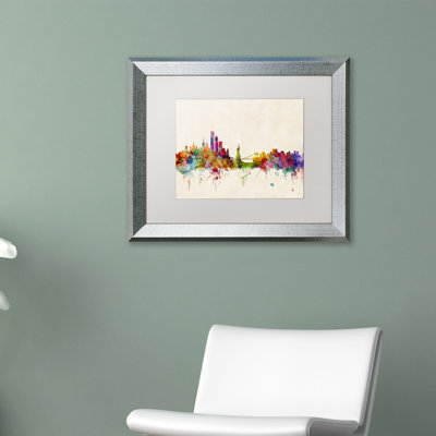 « new york, new york », impression sur toile encadrée