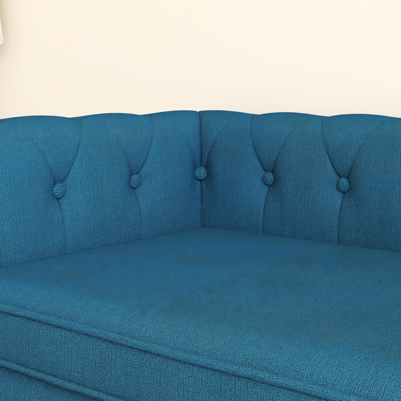 Lit rectangulaire pour petits et moyens chiens, Bleu