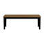 Table de salle à manger à 2 tons 6 pièces avec banc de rangement et chaises d'appoint 4X-1528279138