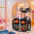Extra Large Mesh Pool Storage Bin Noodles Holder Toys Organizer Rolling 6 Wheels Double Decker Cart