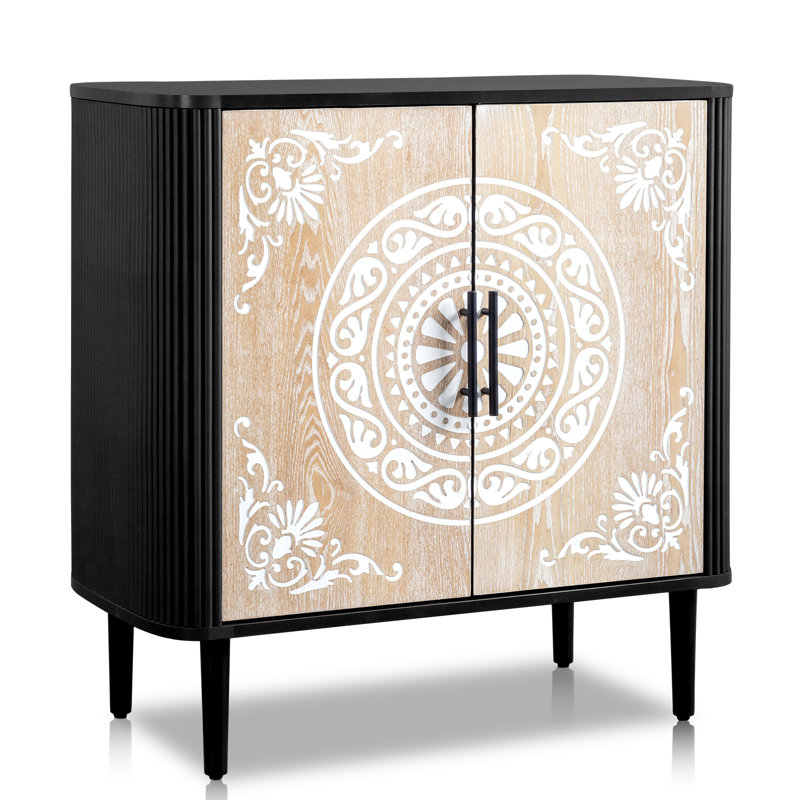 Bohemian Carved Cabinet and 31.5in.H Dining Varville Sideboard and Buffet