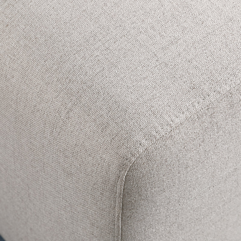 Revêtement en chenille beige, pré-assemblé, l 29,92 po, résiste, utile comme repose-pieds ou petite table d'appoint, mi-doux avec chenille, sans assemblage, hauteur de 16,73 po, confortable et long