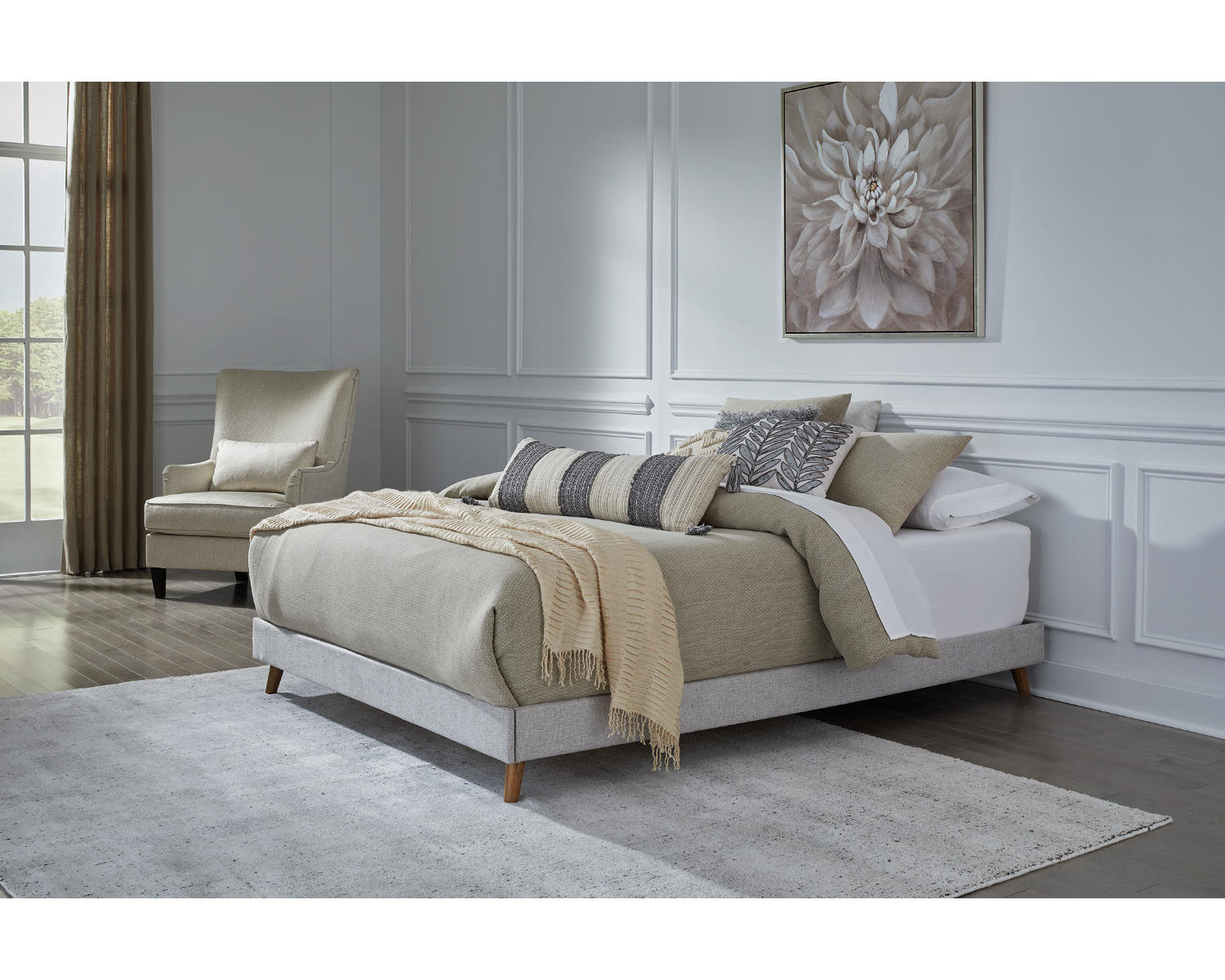 Andes deco deals upholstered storage bed