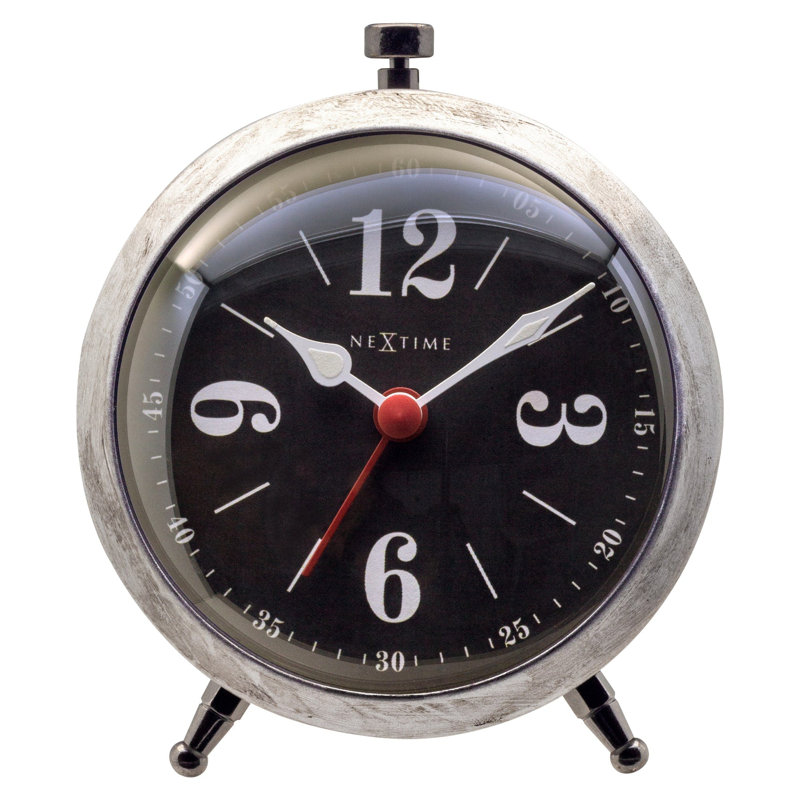 Quartz movement / Crystal Clock with Alarm, Black