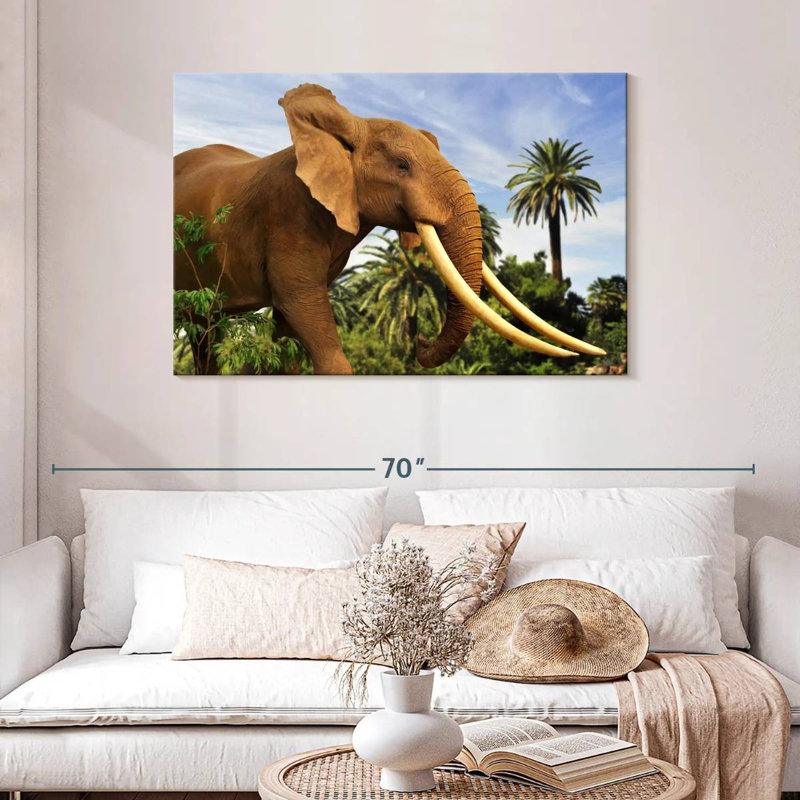 Brampt Prime Elephant, 30" H x 45" W