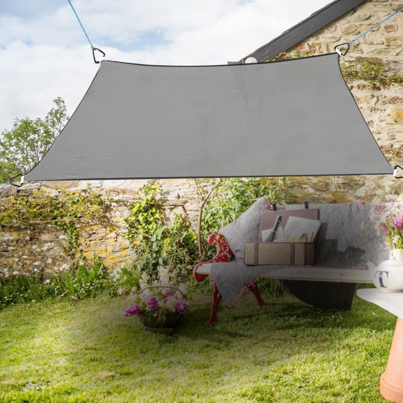 Drumourne 3.6m x 3.6m Square Shade Sail, Anthracite