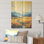 Grain Meadow Vista Sunset - prairie sur bois